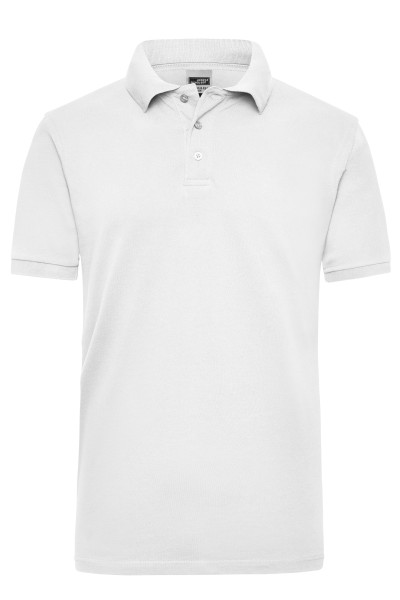 James & Nicholson, Workwear Polo Men, white