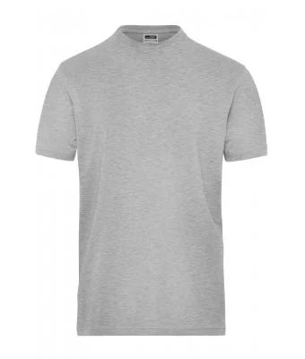 James & Nicholson, Men's BIO Stretch-T-Shirt Work - SOLID -, grey-heather