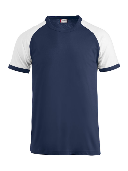 Clique, T-Shirt Raglan-T, navy/weiß