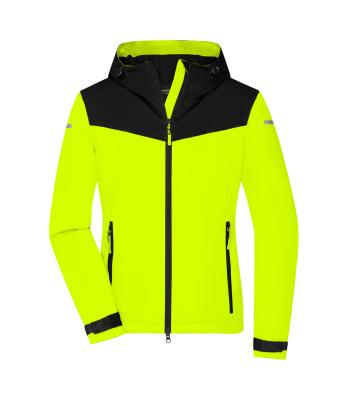 James & Nicholson, Ladies' Allweather Jacket, bright-yellow/black