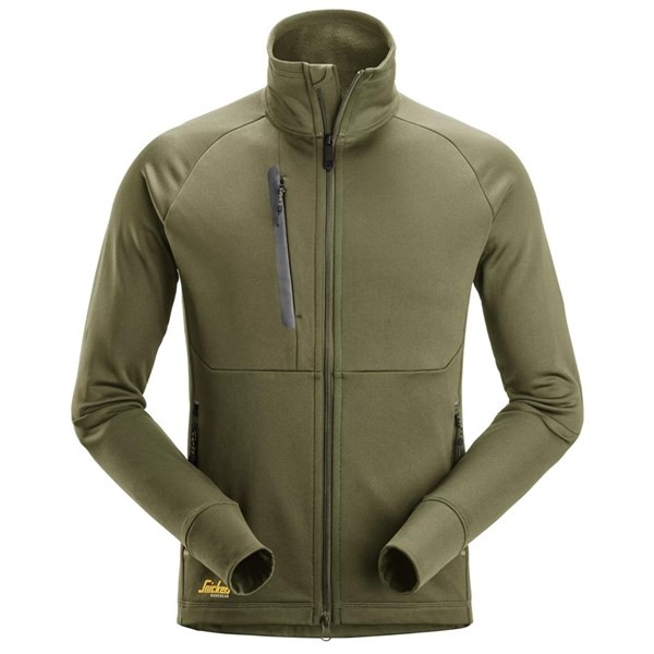 Snickers 8023, FlexiWork, Polartec® Power Stretch® Jacke, khaki green