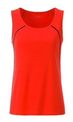 James & Nicholson, Ladies' Sports Tanktop, bright-orange/black