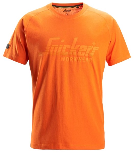 Snickers 2590, Logo T-Shirt, warm orange