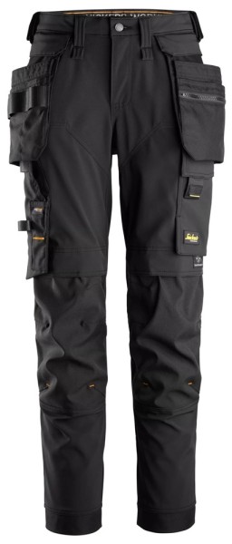 Snickers 6775, AllroundWork, Damenhose aus 4-Wege-Stretch, black/black