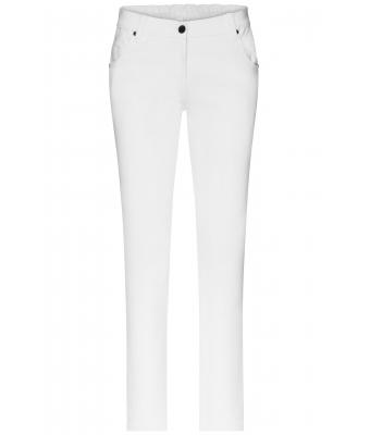 James & Nicholson, Ladies' 5-Pocket-Stretch-Pants, white