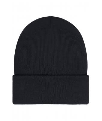 myrtle beach, Knitted Beanie mit Patch - Thinsulate, black