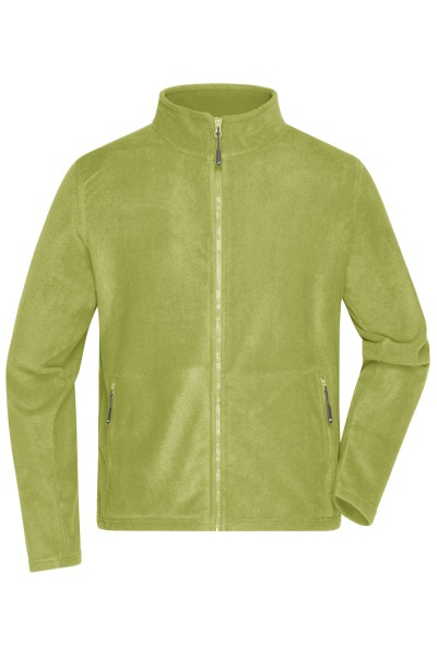 James & Nicholson, Men's Fleece Jacket, lime-green