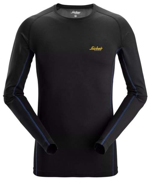 Snickers 9493, Leichtes Base Layer Stay Fresh Top, black