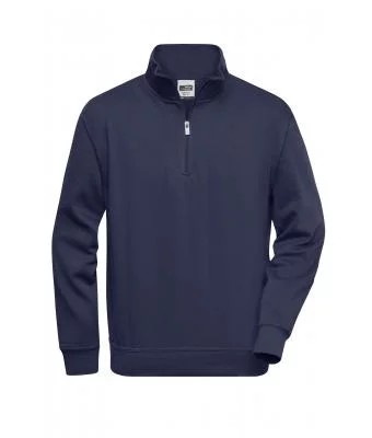 James & Nicholson, Workwear Half Zip Sweat, navy