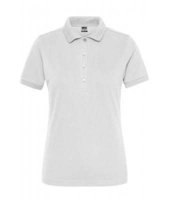 James & Nicholson, Ladies' BIO Stretch-Polo Work - SOLID -, white