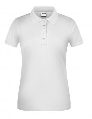 James & Nicholson, Ladies' BIO Workwear Polo, white