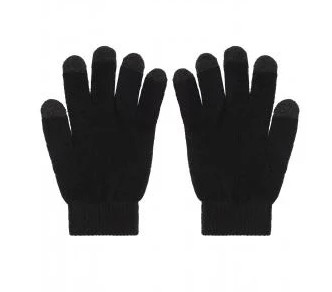myrtle beach, Touch-Screen Knitted Gloves, black