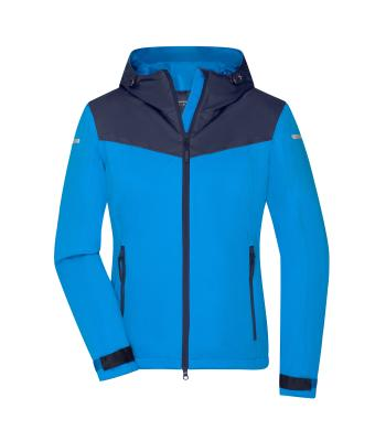 James & Nicholson, Ladies' Allweather Jacket, bright-blue/navy