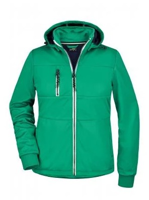 James & Nicholson, Ladies' Maritime Jacket, irish-green/navy/white