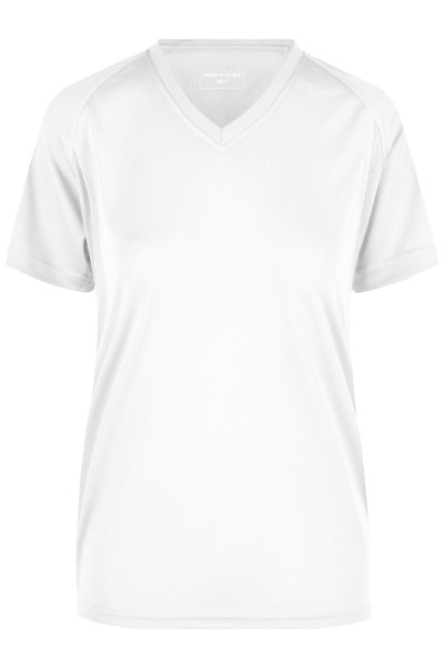 James & Nicholson, Ladies' Running-T-Shirt, white/white