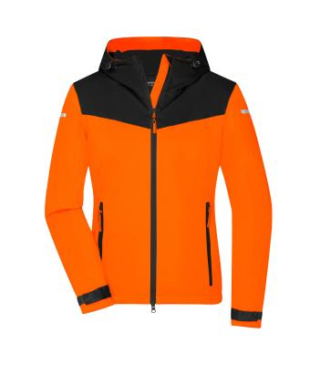 James & Nicholson, Ladies' Allweather Jacket, neon-orange/black