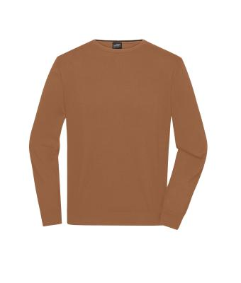 James & Nicholson, Men's Round-Neck Pullover, camel