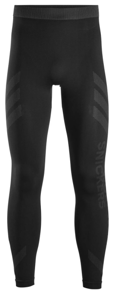 Snickers 9492, Nahtlose Basisschicht-In-Motion lange Unterhose, black/grey