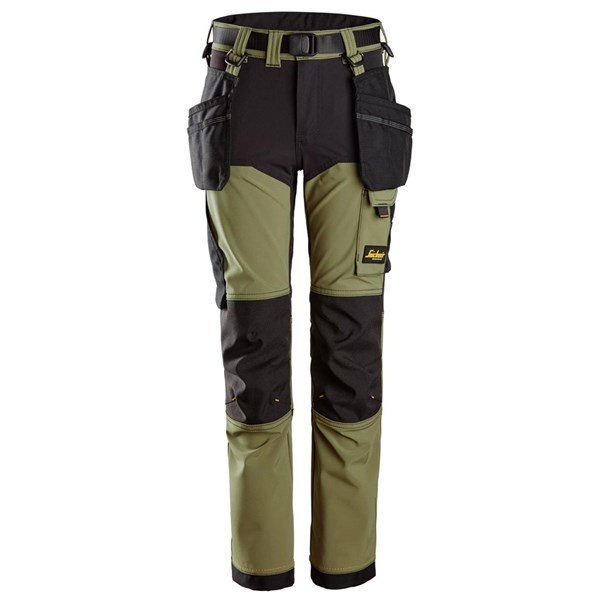 Snickers 7575, AllroundWork, Junior-Hose mit 4-Wege-Stretch, khaki green/black