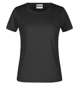 James & Nicholson, Promo-T-Shirt Lady 180, black