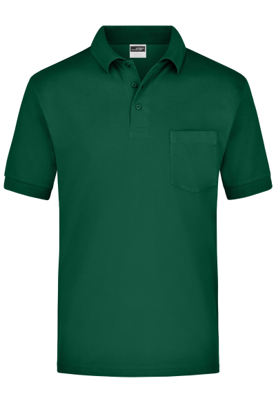 James & Nicholson, Polo-Piqué Pocket, dark-green