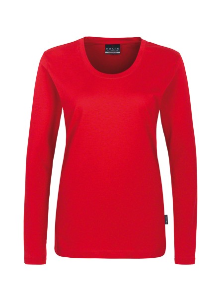 HAKRO, Damen Longsleeve Classic, rot