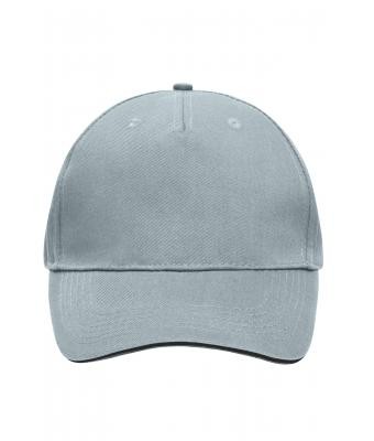 myrtle beach, 5 Panel Sandwich Cap, light-grey/black