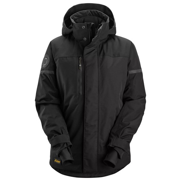 Snickers 1177, AllroundWork, wasserdichte, wärmeisolierte Damenjacke, black/black