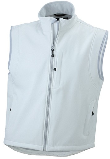 James & Nicholson, Men's Softshell Vest, off-white