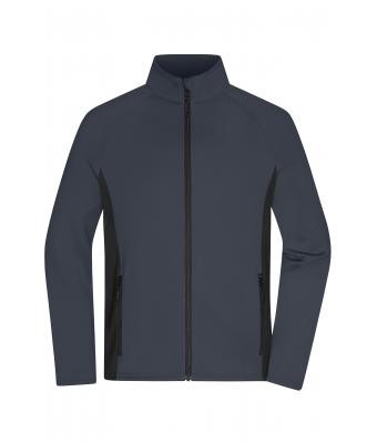 James & Nicholson, Men’s Stretchfleece Jacket, carbon/black