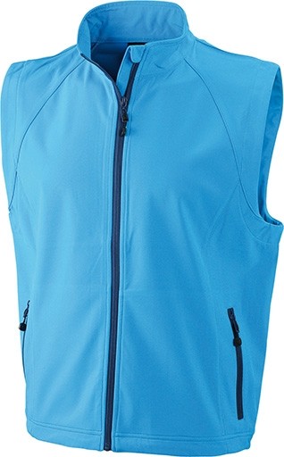 James & Nicholson, Men's Softshell Vest, azur