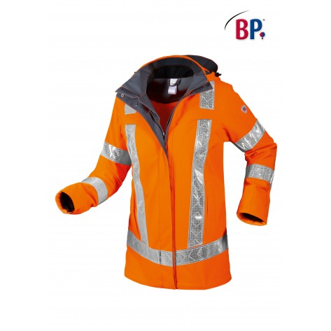 BP, Wetterschutzjacke für Damen, warnorange