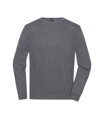 James & Nicholson, Men's Round-Neck Pullover, grey-heather