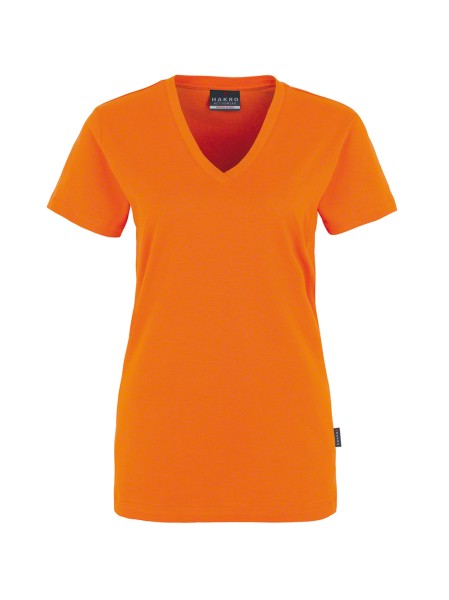 HAKRO, Damen V-Shirt Classic, orange