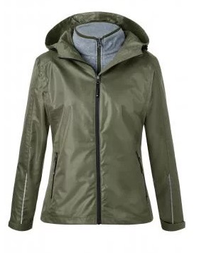 James & Nicholson, Ladies' 3-in-1-Jacket, olive/black