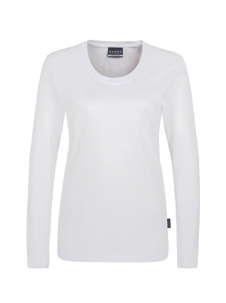 HAKRO, Damen Longsleeve Classic, weiß