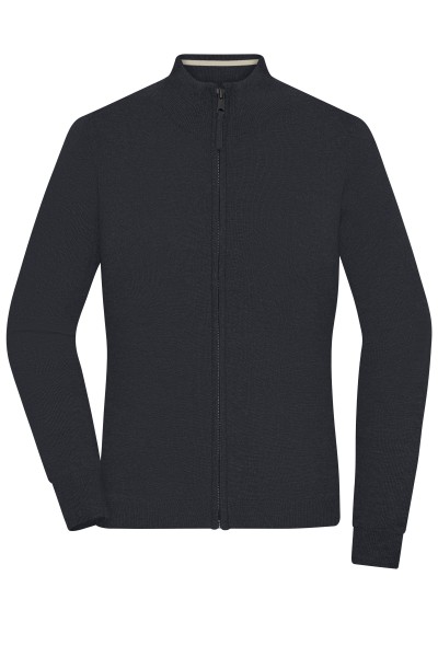 James & Nicholson, Ladies' Zip-Cardigan, black