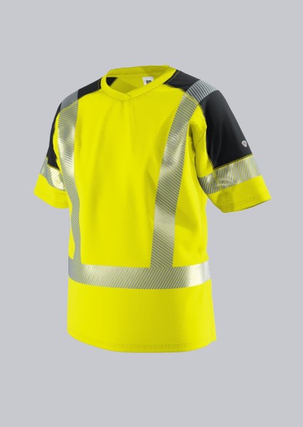 BP, Warnschutz T-Shirt "Hi-Vis-Stretch" warngelb/anthrazit, PES170