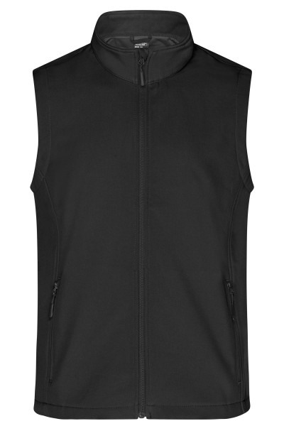 James & Nicholson, Men's Promo Softshell Vest, black/black