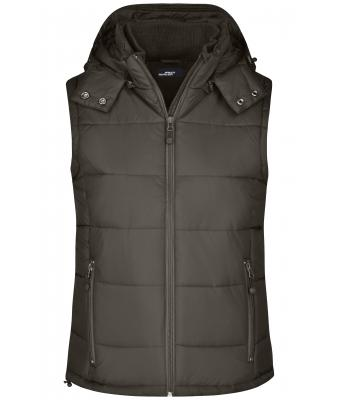 James & Nicholson, Ladies' Padded Vest, mud