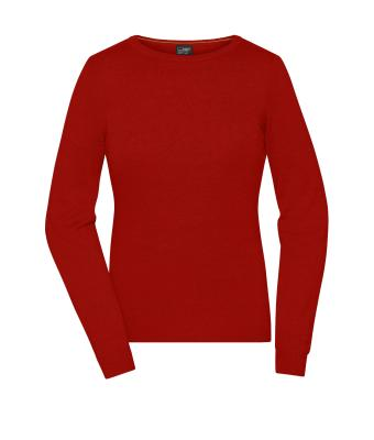 James & Nicholson, Ladies' Round-Neck Pullover, red