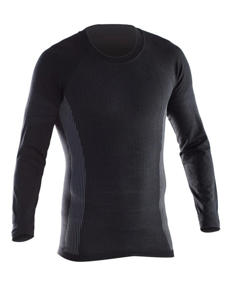 Jobman, Sweater "Next to skin", dunkelgrau/schwarz