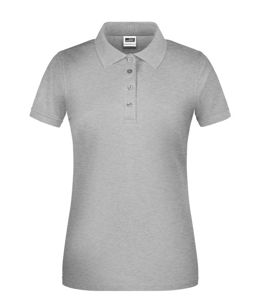 James & Nicholson, Ladies' BIO Workwear Polo, grey-heather