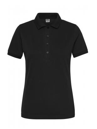 James & Nicholson, Ladies' BIO Stretch-Polo Work - SOLID -, black