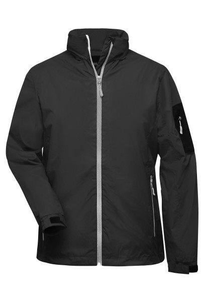 James & Nicholson, Ladies' Windbreaker, black/silver