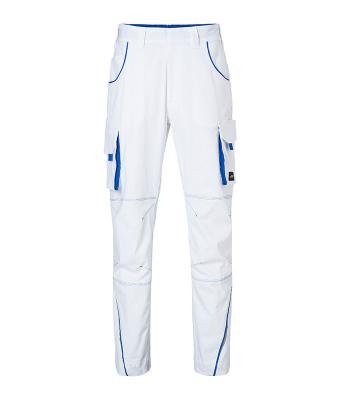 James & Nicholson, Workwear Pants - COLOR -, white/royal