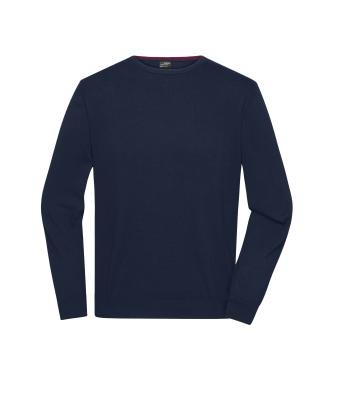 James & Nicholson, Men's Round-Neck Pullover, navy