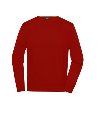 James & Nicholson, Men's Round-Neck Pullover, red