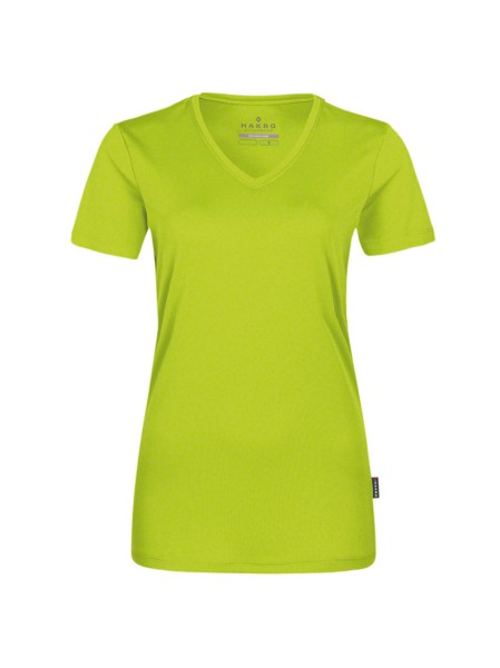 HAKRO, Damen V-Shirt COOLMAX®, kiwi