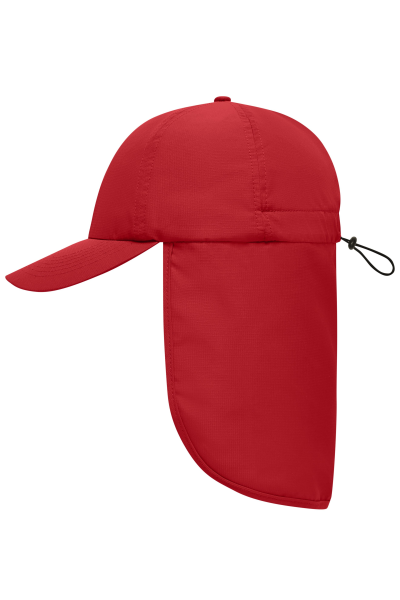 myrtle beach, 6 Panel Cap with Neck Guard, red